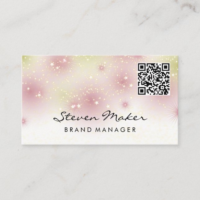 Police de la poussière étoilée | Carte de visite d (Devant)