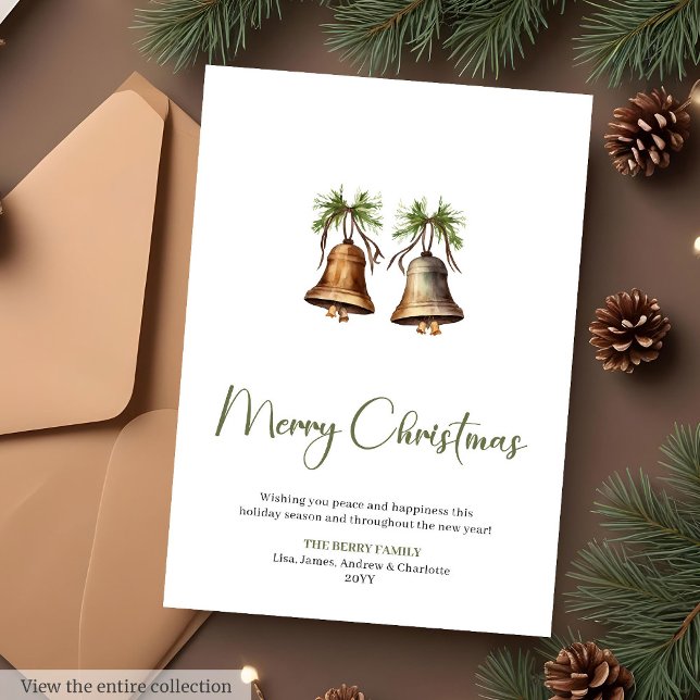 Police d'écriture classique imprimable Carte de No (Classic Script Font Printable Christmas Greeting Card

)