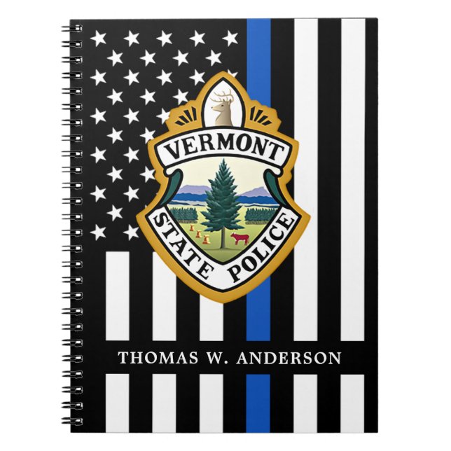 Police Department Custom Logo Law Enforcement  Notizblock (Vorderseite)