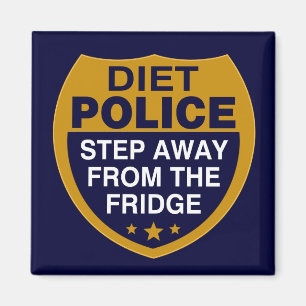 Police diététique - aimant