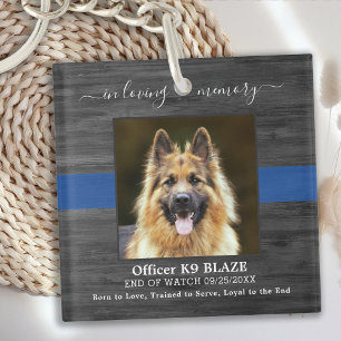 Police Dog Memorial K9 Officier En Mémoire Amoure