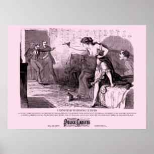Police Gazette poster Wedding