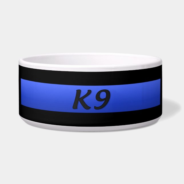 Police K9 - Thin Blue Line Bowl Napf (Vorderseite)