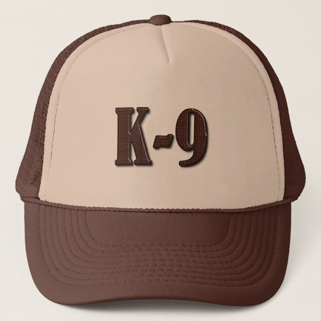 Police K9 - Thin Blue Line Truckerkappe (Vorderseite)