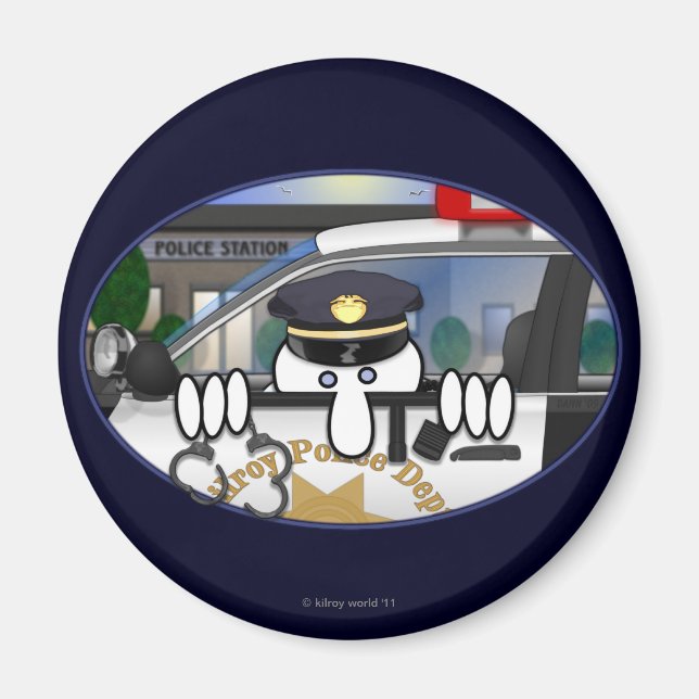 Police Kilroy Magnet (Devant)
