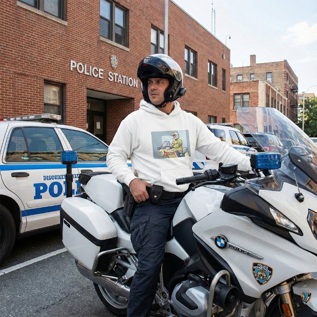 Police Motorcycle Officer Law Enforcement Hoodie (Von Creator hochgeladen)