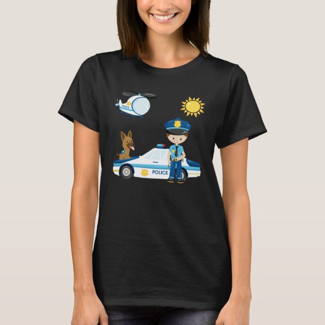 Police officer children s dream work  idea police  T-Shirt (Vorderseite)