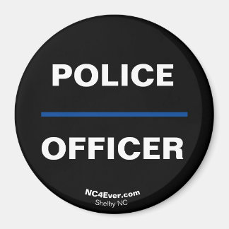 POLICE OFFICER Thin Blue Line-Magnet Magnet