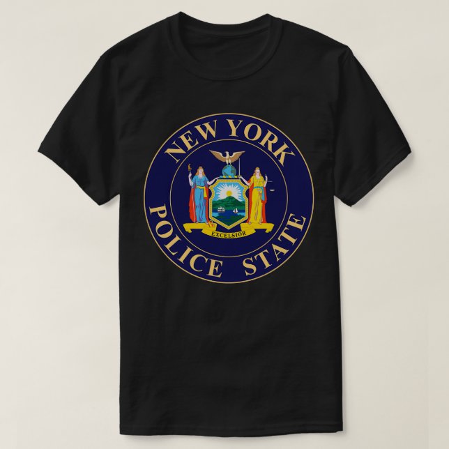 POLICE STAAT NY T-Shirt (Design vorne)
