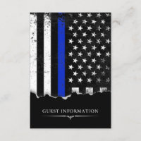 Police Style American Flag Party|Event Small Black