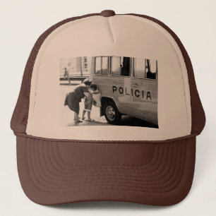 Police sun truckerkappe