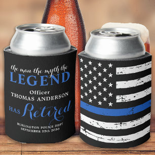 Police The Legend remüde Personalisierte blaue Lin Dosenkühler