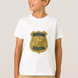 Police Themed Policeman Cop Birthday Boy T-Shirt