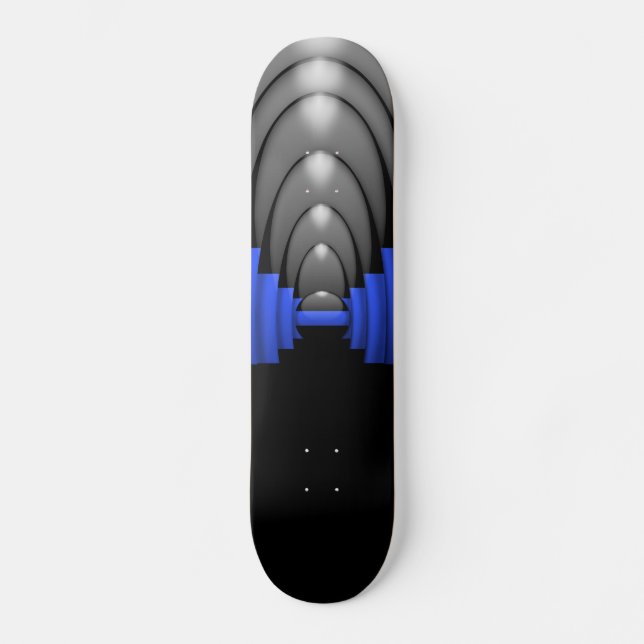 Police Thin Ble Line Skateboard (Vorderseite)