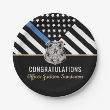 Police Thin Blue Flag Herzlichen Glückwunsch Ruhes