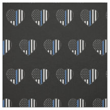 Police Thin Blue Line American Flag Herzmuster
