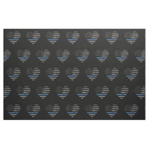 Police Thin Blue Line American Flag Herzmuster