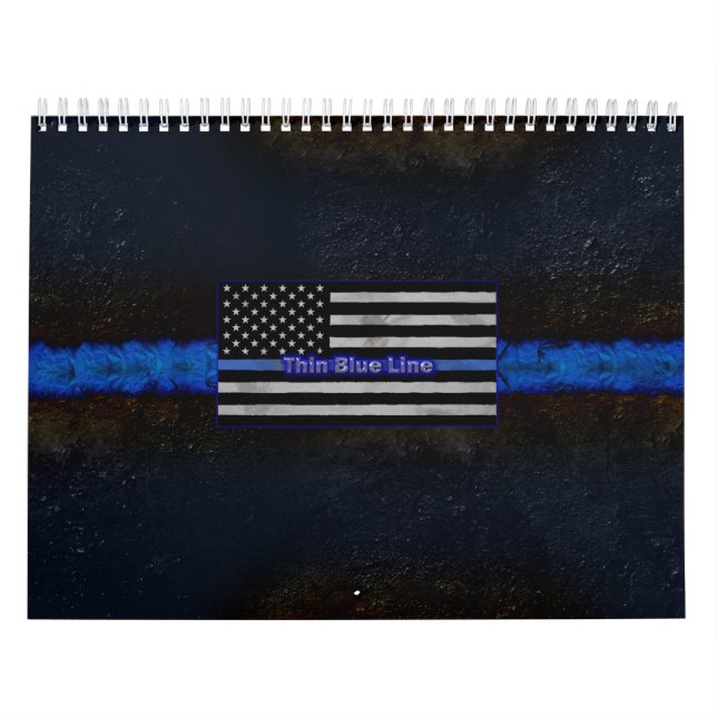 Police Thin Blue Line Flag Kalender (Titelbild)