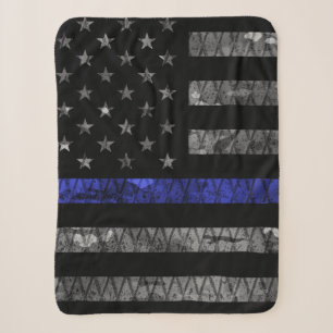 Police Thin Blue Line Flag Sherpadecke