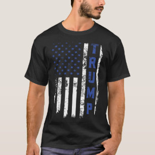 Police Thin Blue Line republikanischer Polizist US T-Shirt