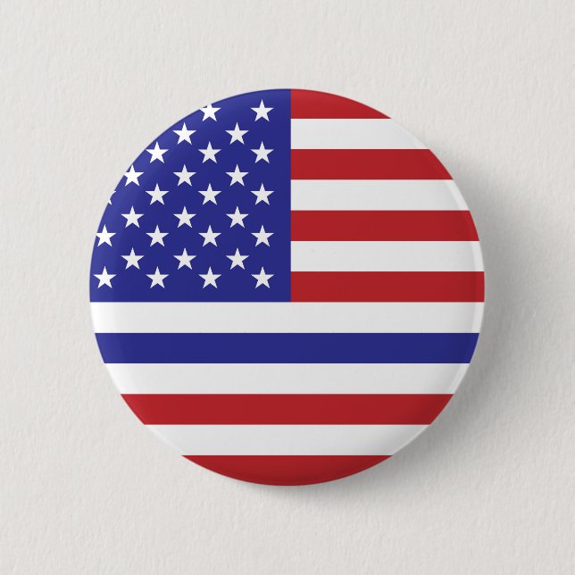 police thin blue line united states america flag s button (Vorderseite)