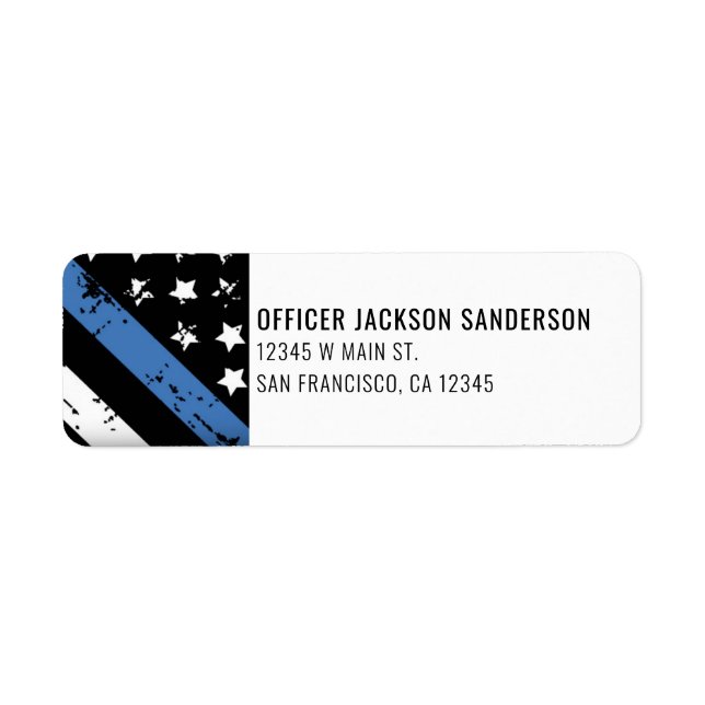 Police Thin Blue Line Vollzugsbeauftragter (Vorne)