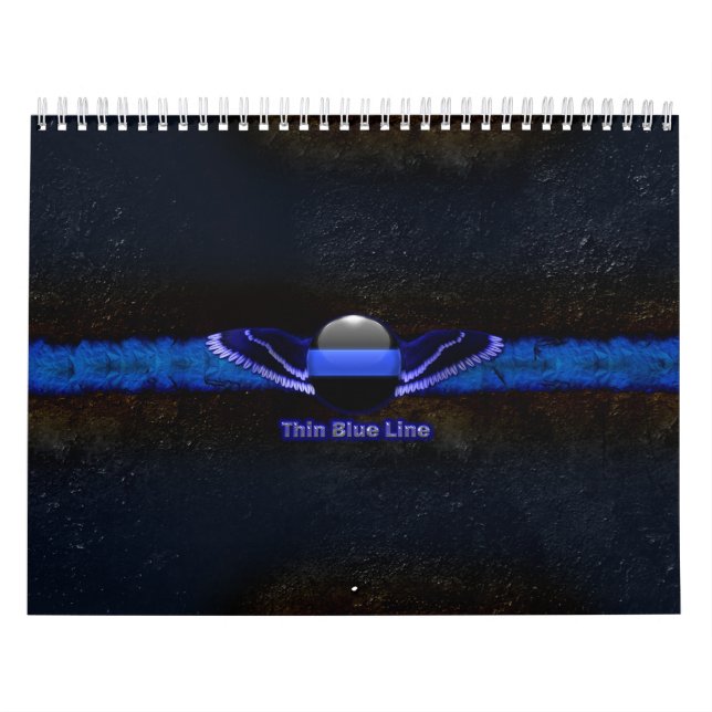 Police Thin Blue Line Wings Kalender (Titelbild)