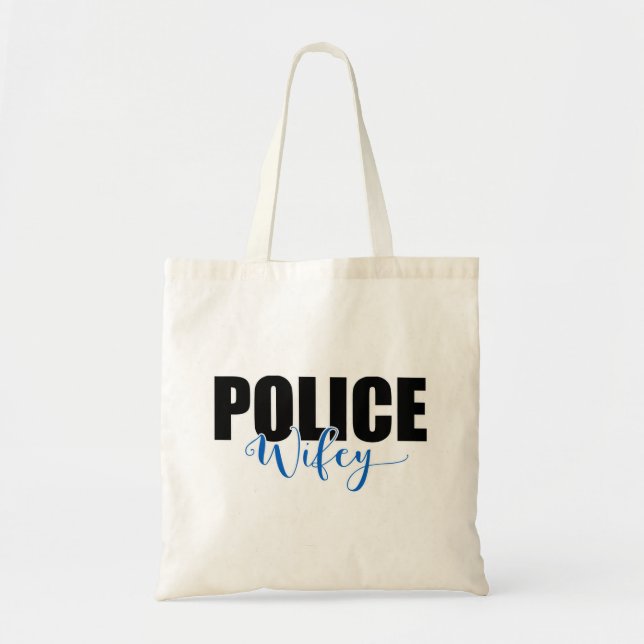 Police Wifey Tragetasche (Vorne)