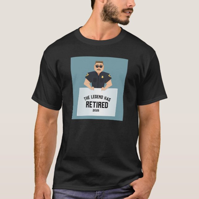 Policeman Retirement  T-Shirt (Vorderseite)
