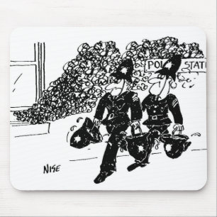 Policemen erwartet Fire at Police Station Mouse Ma Mousepad