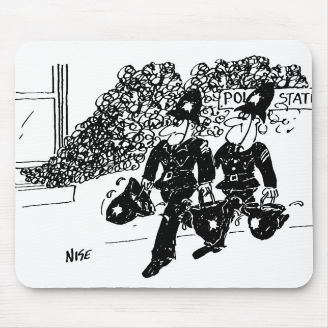 Policemen erwartet Fire at Police Station Mouse Ma Mousepad (Vorne)