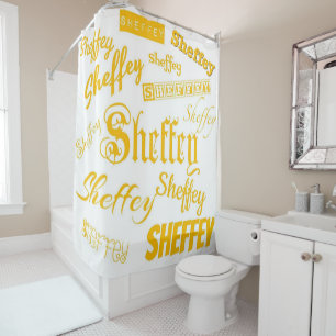 Polices Sheffey Jaunes - 9566 Rideau de douche
