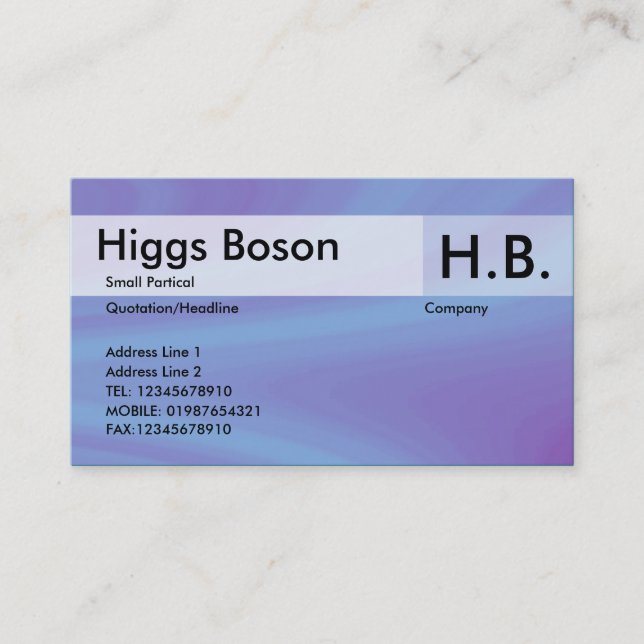 Polierhimmel Visitenkarte (Vorderseite)