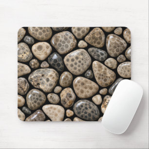 Polierte Michigan-Petoskey-Stein-Sammlung Mousepad