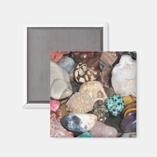 Polierte Rock Pile Collection Magnet (Vorderseite/Rückseite)