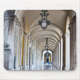 Polierter gewölbter Flur, Portugal Mousepad