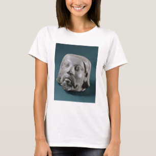 Polierter Sandsteinkopf eines Ausländers, Sarnath, T-Shirt
