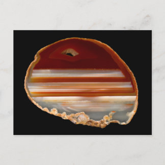 Poliertes Slice-Foto auf der schwarzen Postkarte