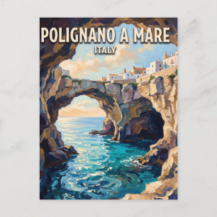 Polignano a Mare Meeresgrotten Italien Postkarte