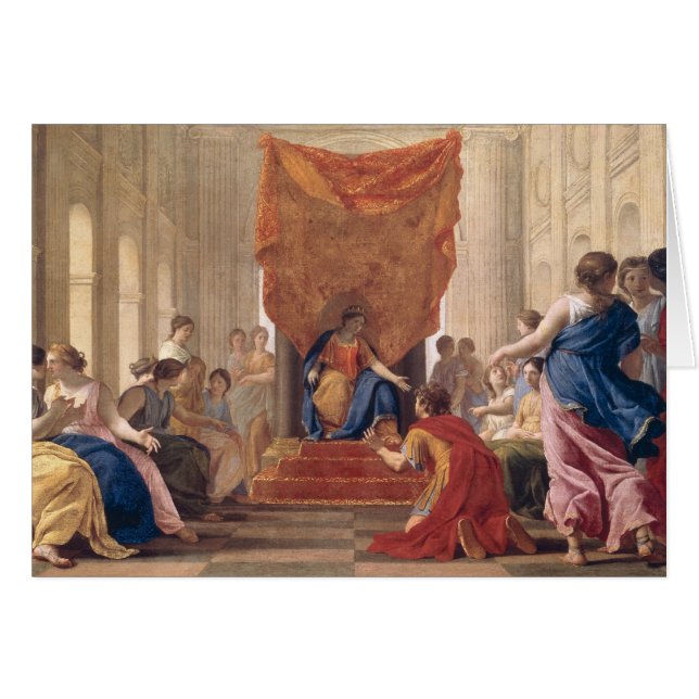 Poliphilus, das vor Königin Eleuterylida knit (Vorderseite (Horizontal))