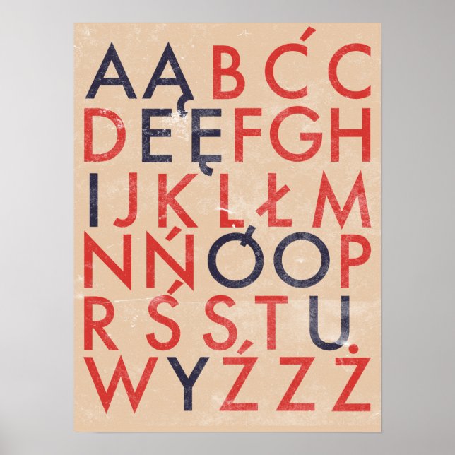 POLISH ALPHABET POSTER (Vorne)