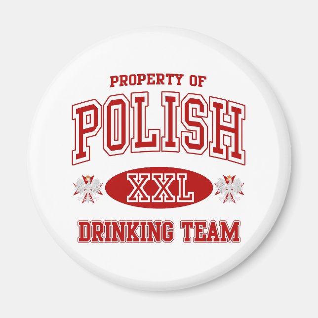 Polish Drinking Team Magnet (Vorne)