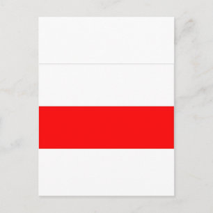 POLISH FLAG POSTKARTE