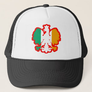 POLISH/IRISH FLAGGE TRUCKERKAPPE