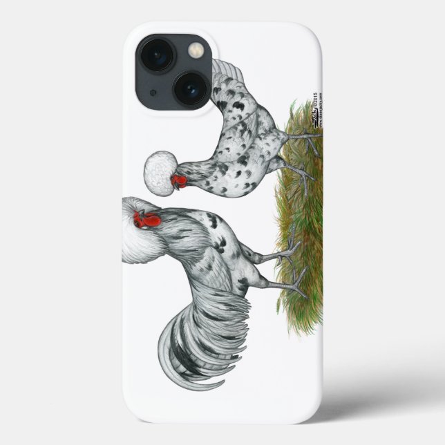 Polish Splash Chickens Case-Mate iPhone Hülle (Rückseite)