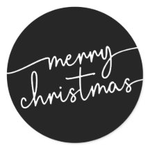 Polished Elegance: Fancy Script Merry Christmas