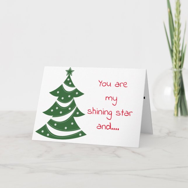 **POLISHER IHRES SCHINNENSTAR** CHRISTMAS-LIEBE KARTE (Vorderseite)