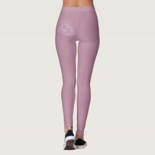 Polite Transparente moderne Kunst des Weißen Roses Leggings