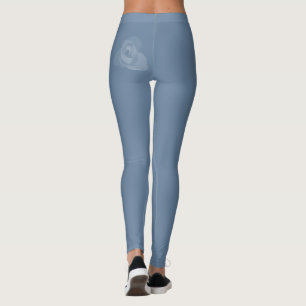Polite Transparente moderne Kunst des Weißen Roses Leggings