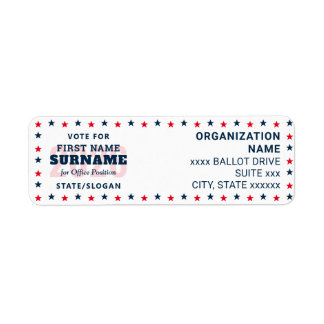 Political Election Custom Campaign Candidate Name